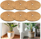 Legigo 6 Pack Coconut Fiber Mulch Ring Tree Plant Protector Mat, 18 Inch by Legigo