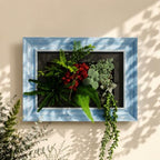 FRESH SPEED Self-Watering Wall Planters with 8-Hole Grow Sponges Blue Frame - Image 2