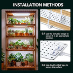 6-Pack Grow Lights for Indoor Plants, Full Spectrum LED with Timer - Image 4
