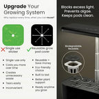 Nouri Hydroponics Growing System, 7 pod Smart Indoor Herb Garden Kit with LED Grow Lights, Hydroponic Herb Garden Indoor for Plant Lovers, Gardeners, Kitchen, Basil Seeds Included - Image 5