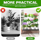 3 Tier Metal Plant Stand, Ladder Flower Pot Holder Plant Stands - Image 5