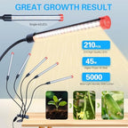 FECiDA 45W Bright Strong Clip Grow Lights for Seed Starting, Seedlings - Image 4
