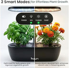 Nouri Hydroponics Growing System, 12 pod APP Smart Indoor Herb Garden Kit with LED Grow Lights, Hydroponic Herb Garden Indoor for Plant Lovers, Gardeners, Kitchen, Basil Seeds Included - Image 6