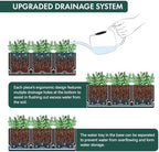 D'vine Dev 2-Pack Plastic Herb Garden Planter Set, Black, 76-V-B-2 - Image 6