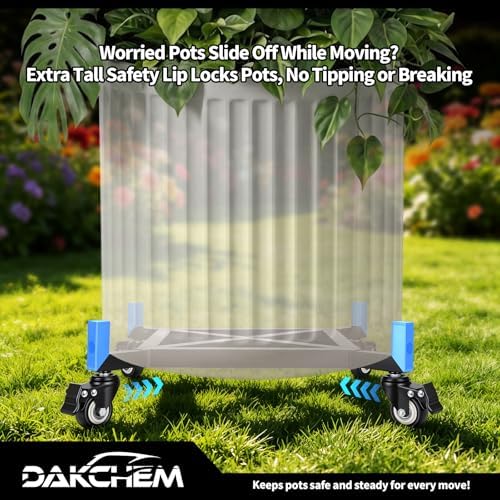 10-17 Inch Adjustable Plant Caddy with Wheels Heavy Duty Rolling Dolly - Image 5