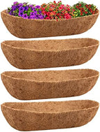Legigo 4 Pack Trough Coco Liners for Planters- 36 Inch Window Box Liners by Legigo