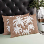 Throw Pillow 12x20 Inch, Tropical Palm Tree Waterproof Outdoor Pillow Covers for Patio with Insert, Vintage Brown Exotic Botanical Plants Decorative Pillowcase Cushion for Couch, Sofa, Bed, Garden - Image 5