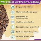 DUSPRO 8-in-1 Aroid Potting Mix, Pre-Mixed Chunky Soil, Airy Blend, 8 QT - Image 5