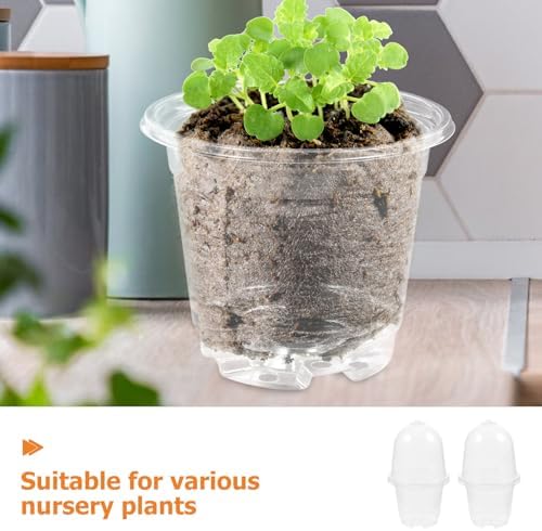 SUPVOX PET Nursery Pots 20 Sets with Lids and Drainage Holes - Image 7