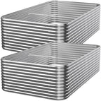 2 Pack Tall 8x4ft Galvanized Raised Garden Bed Outdoor, Metal Garden Bed for Vegetables, Above Ground Garden Box for Flower, Steel Raised Beds for Gardening by Mostmahes