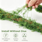Artificial Vines with Moss for Decoration,4 Pack 118" Bendable Fake Vines - Image 4
