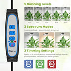 Kullsinss 6.3in Grow Light, Full Spectrum Plant Lights for Indoor Growing - Image 4