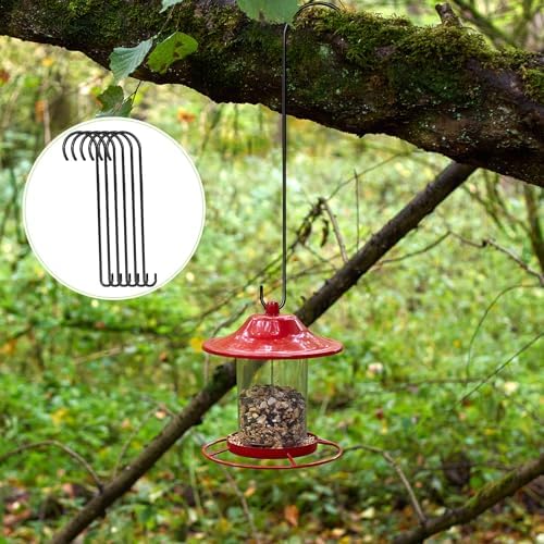 S Hooks for Hanging Plants Branch Hook, 12 Pack, Black, 24 Inch - Image 3