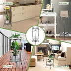 LOYAL TIGER Plant Stand Indoor Outdoor, 2 Pack, 2 Tier 27" Tall Metal Shelf - Image 4
