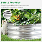 JERIA Raised Garden Bed,Galvanized Raised 2 Pcs 4×2×1ft Planter Boxes Outdoor with Easy Assembly, Large Garden Bed for Vegetables, Fruits, Flower - Image 5