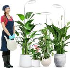 wolezek Grow Lights for Indoor Plants Full Spectrum, 80 LEDs 3 Colors by WOLEZEKLED