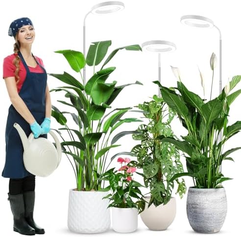 wolezek Grow Lights for Indoor Plants Full Spectrum, 80 LEDs 3 Colors by WOLEZEKLED