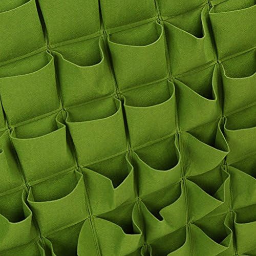 Hengwei Vertical Hanging Wall Planter with 36 Roomy Pockets for Herbs Or Flowers. Great Addition to Your Outdoor Garden and Patio Areas. (36 Pocket, Green) - Image 6