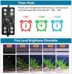 hygger Aquarium LED Light Fish Tank Full Spectrum Lighting with 24/7 Day-Night Cycle Mode & Auto On/Off Timer, 7 Colors Options, Dimmable, Extendable Bracket for 12~18inch Freshwater Plant Tank - Image 5