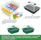 Self-Watering Seed Starter Tray with Grow Light and Heat Mat,Seed Starter Kit,Humidity Domes,Auto Timer,Flexible Brightness Seedling Starter Trays for Indoor Greenhouse Gardening Seed Germinator - Image 4
