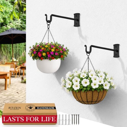 RTZEN Plant Hangers Outdoor or Indoor Heavy Duty Wall Bracket Hooks - Image 7