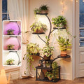 PRAISUN 51 Inch Plant Stand with Grow Lights, 8 Tiered Indoor Plant Shelf by PRAISUN