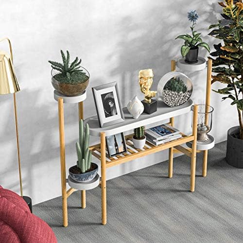 Bamboo Plant Stand Indoor, 3 Tier Plant Shelf Table for Multiple Plants - Image 3