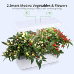 Hydroponic System Growing Indoor Garden 12 Pods 36W 100 Bulbs in 5 Colors LED Growth Light, Herb Garden Kit Indoor with Quiet Pump ＆ Automatic Timer Adjustable Height Up to 23" 5L Water Tank - Image 5