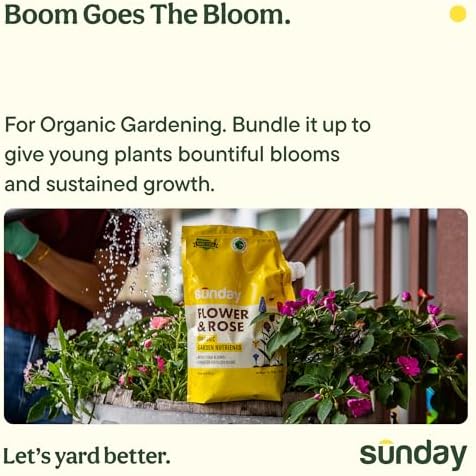 Sunday Organic Potting Soil & Flower Plant Food Bundle, OMRI Listed - Image 2