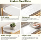Bamboo Plant Stand Indoor, 2-Tier Plant Shelf Table for Multiple Plants - Image 6
