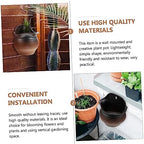 Kisangel Wall-Mounted Ceramic Succulents Flower Pot for Indoor and Outdoor Use Multi-Purpose Hanging Planter Drainage Decorative Hanging Flowerpot for Balcony and Garden - Image 6