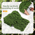 6 Artificial Moss Table Runner Halloween Enchanted Party Decor, Green - Image 3
