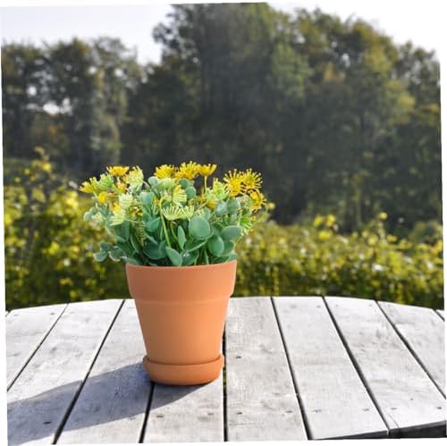Red Clay Succulent Planter Pots with Saucers 8x8cm 5pcs Set Breathable Terracotta Containers for Indoor and Outdoor Plant Decoration - Image 4
