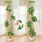 GarveeHome Fiddle Leaf Fig Tree Artificial Indoor with Sphere Planter - Image 5