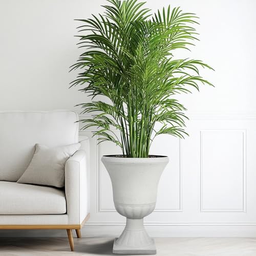 22" Tall Urn Planters Set of 2 Large Flower Pots, Indoor Outdoor Use - Image 6