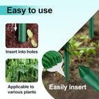 Garden Stakes 57 Inch, Approx 5ft Plastic Coated Steel Plant Stakes Specifically Designed for Climbing Plants, Ideal for Tomatoes, Beans, Cucumbers, Peppers, Vines, and More Plant Growth - Image 4