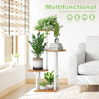 4 Tier Plant Stand Indoor Corner Tall Shelf for Multiple Plants - Image 6