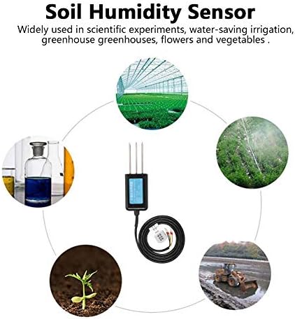 Soil Moisture Sensor, 4-20MA Output Waterproof Greenhouse Soil Moisture Humidity Sensor Tester Meter - Image 2