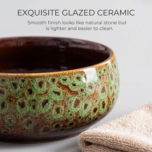Compact, Leak-Proof Micro Water Feature Bowl, 6.5 Inch Garden Bowl for Water Feature, Decorative Bird Bath and Tabletop Fountain Basin for Indoor Outdoor Zen Deco - Image 4