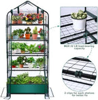 5 Tier Mini Greenhouse for Indoor Outdoor, Portable Green House with Durable PVC Cover and Shelves for Seedling, Heavy Duty Greenhouse with Waterproof Mat and Cover Tape, Gardening Gifts for Women Men - Image 4