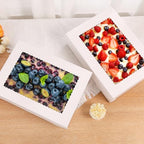 16pcs 14x10x4 inch Cake Boxes with Window，White Rectangle Sheet Large Bakery Boxes for Pastry Dessert Cake, Cupcakes Donuts Cookies Pie Treat Packaging - Image 5