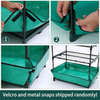 5 Tier Mini Greenhouse for Indoor Outdoor, Portable Green House with Durable PVC Cover and Shelves for Seedling, Heavy Duty Greenhouse with Waterproof Mat and Cover Tape, Gardening Gifts for Women Men - Image 6