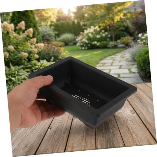 PartyKindom 15pcs Rectangular Plastic Bonsai Plant Pot with Efficient Drainage and Mesh Bottom, Lightweight Deep Tray Planter for Succulent and Bonsai, Suitable for Outdoor and Office Use - Image 7