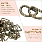 HARFINGTON D Ring Metal D-Shape Buckle Clips Multi-Purpose Buckle Strap Sewing Accessories for Collars Webbing Strap - Image 4