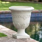 Merax Moroccan Urn Planter, 20-inch Handmade Indoor Outdoor Plant Pot for Garden, Patio, and Living Room, Classic Large Decorative Flower Pot - Image 3
