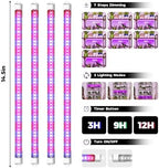 Bamworld Plant Stand with Grow Lights for Indoor Plants Wood Plant Shelf 4 Tier Large Flower Stand for Mutiple Plant Holder Rack for Patio Living Room BalconyDecor Purple Light - Image 5