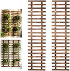 Pack of 2 Vertical Wooden Wall Planter Trellis for Climbing Plants, 47.24" by JOYFERNAL