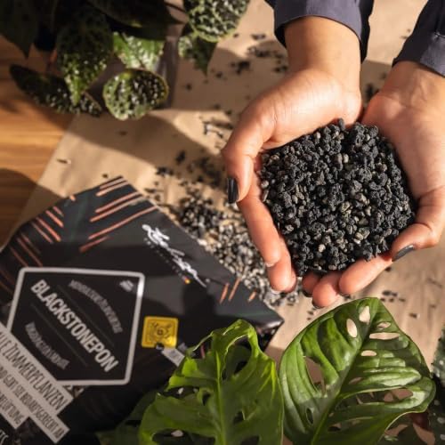 LECHUZA BLACKSTONEPON Pre-Fertilized Black Mineral Soil, 4.1 US Dry gal - Image 4