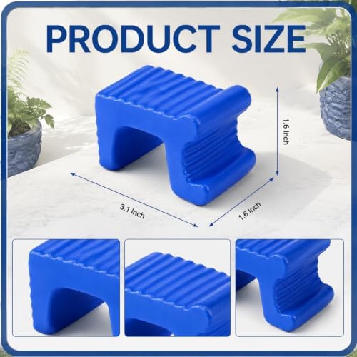 LemonRoad 12 Set Terra Cotta Cement Pot Feet for Outdoor Planters,Blue - Image 2