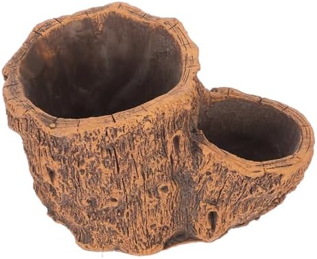 Holibanna Vintage Stump Cement Planter Pot for Succulents Indoor Garden by Holibanna